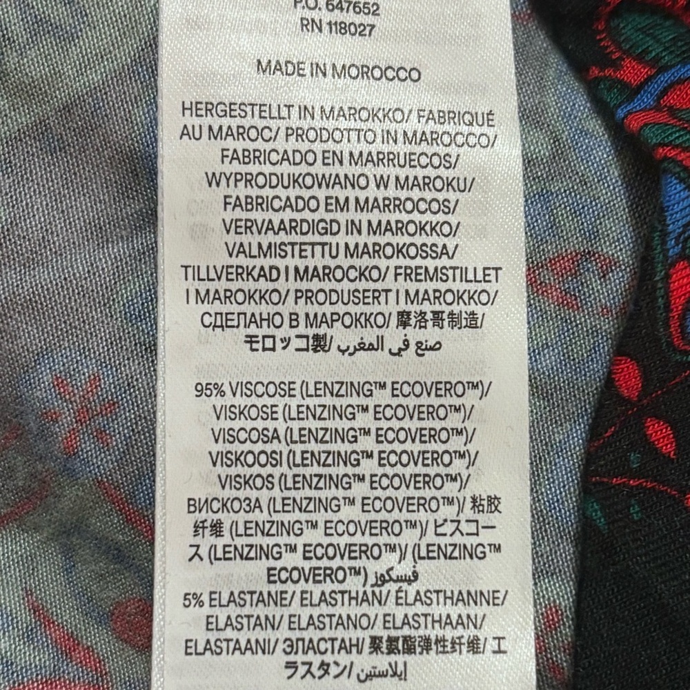 Boden Camille Jersey Midi Dress Women’s Multi-Color Size 12 R - Picture 9 of 9